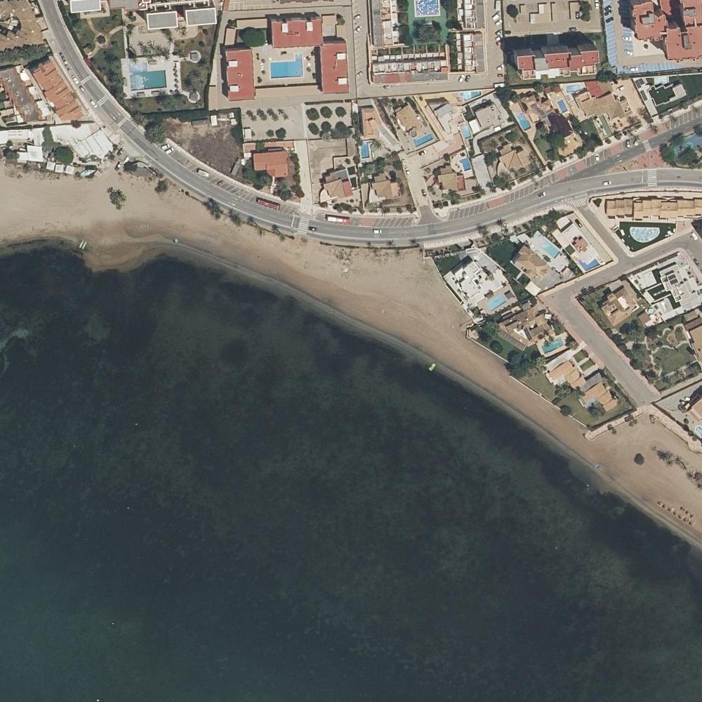 Aerial map of Playa de Cavanna