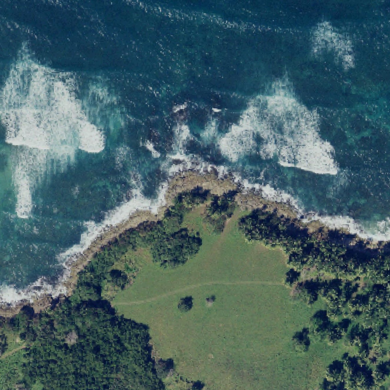 Aerial map of Playa De Cerro Gordo