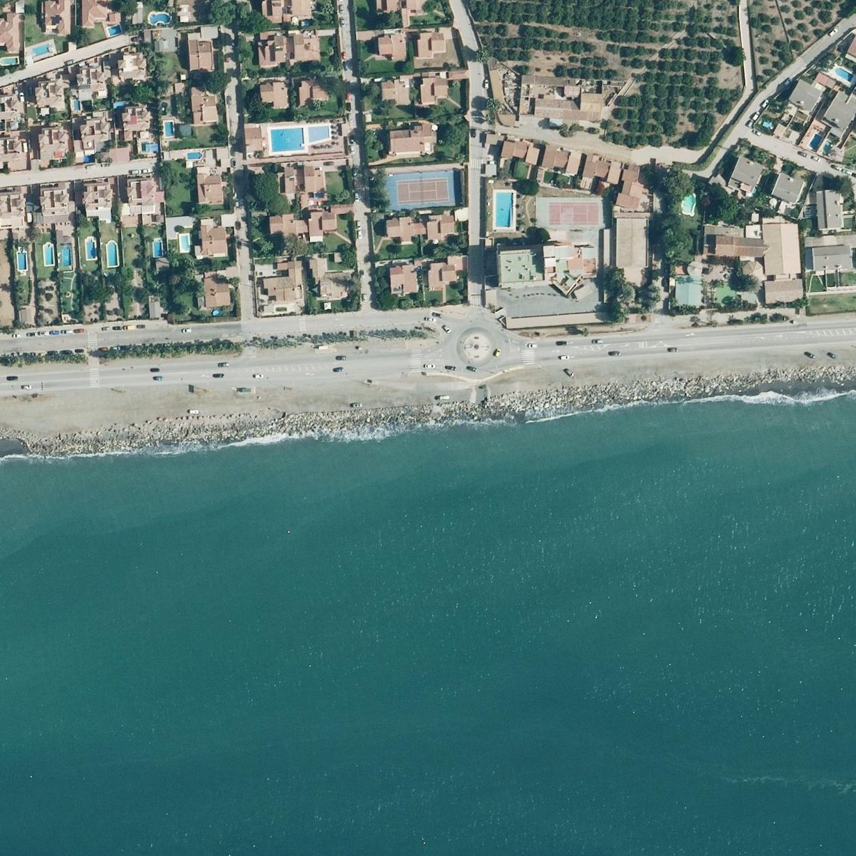 Aerial map of Playa de Chilches