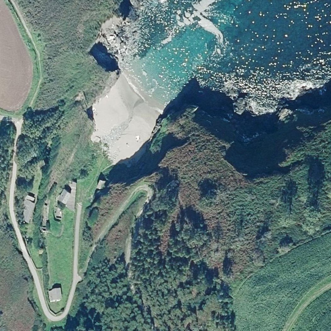 Aerial map of Playa de Coedo
