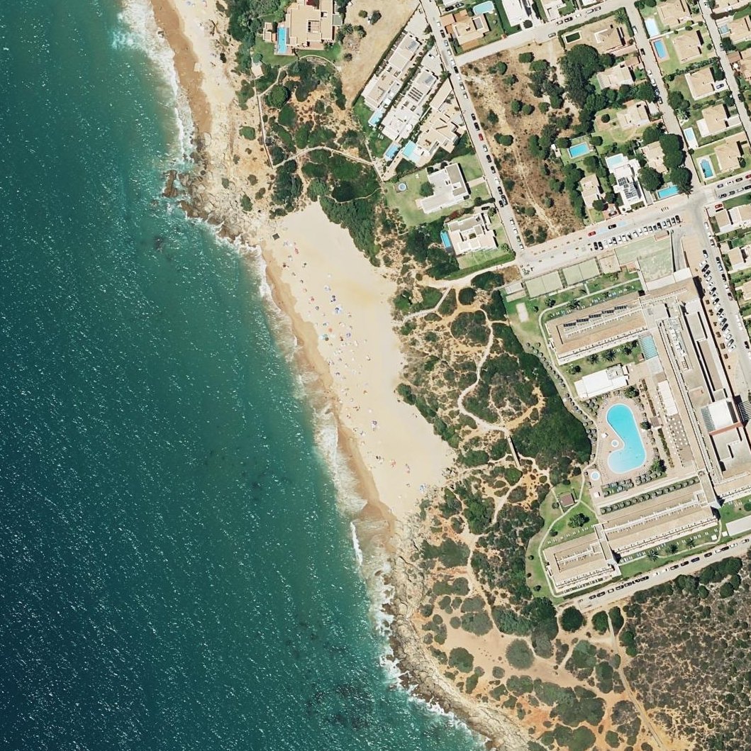 Aerial map of Playa de Conil