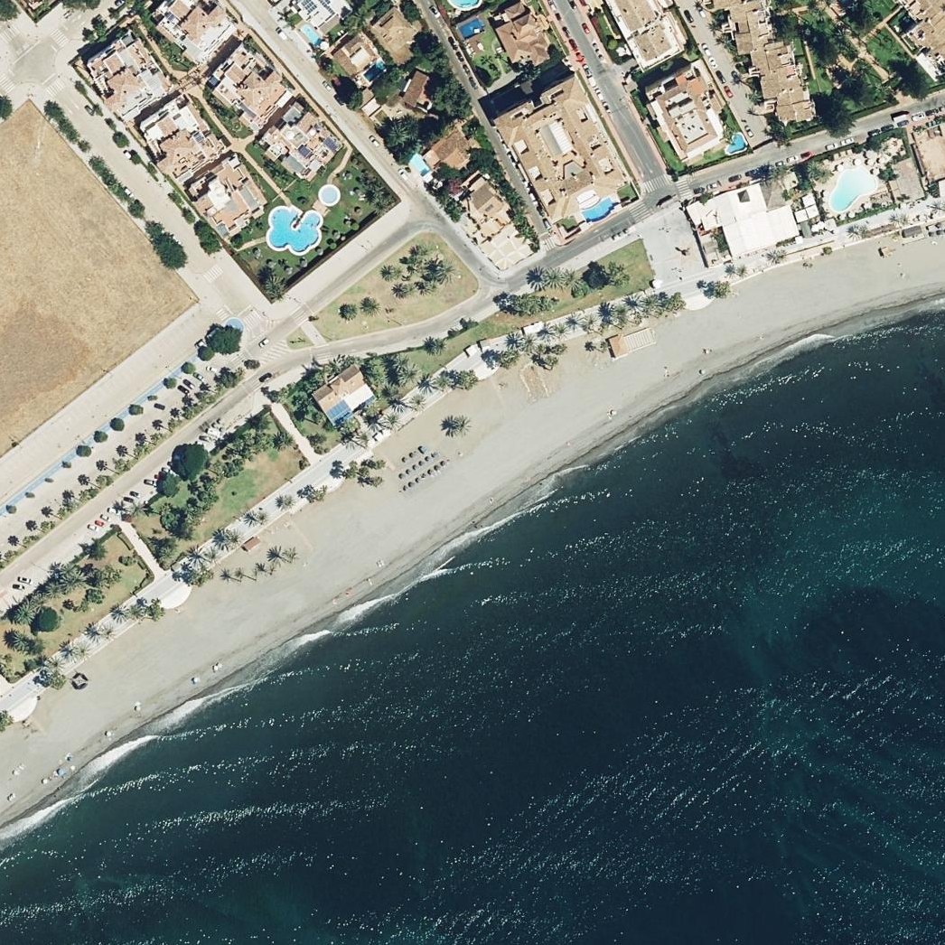 Aerial map of Playa de Cortijo Blanco