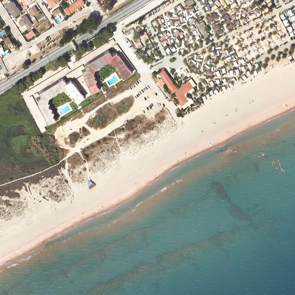 Aerial map of Playa de Creixell