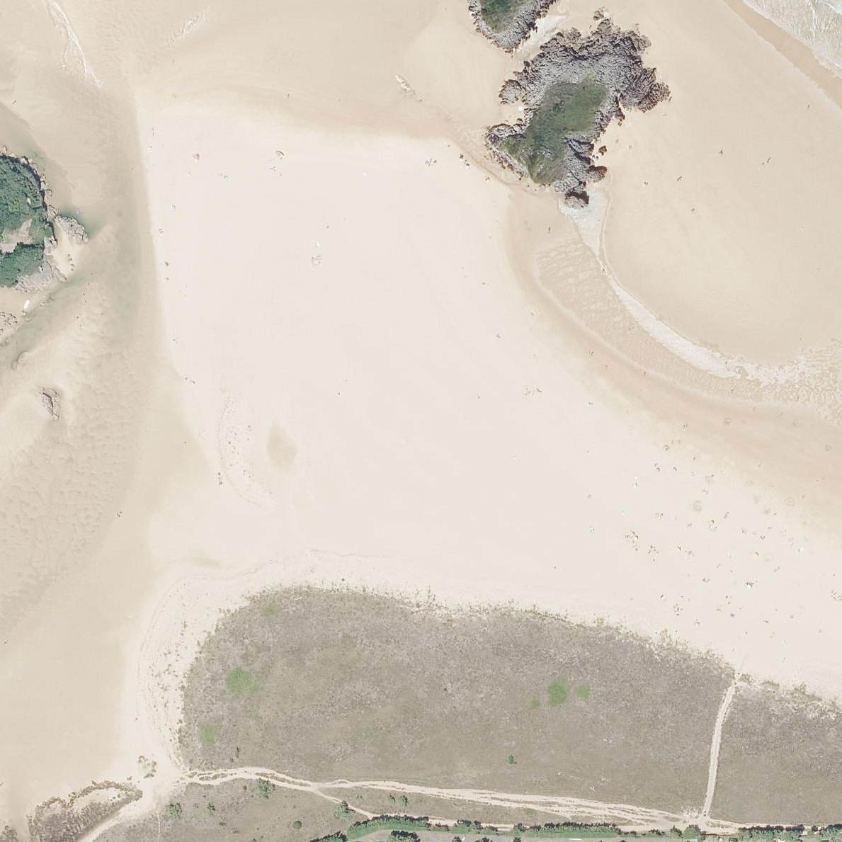 Aerial map of Playa de Cuarezo