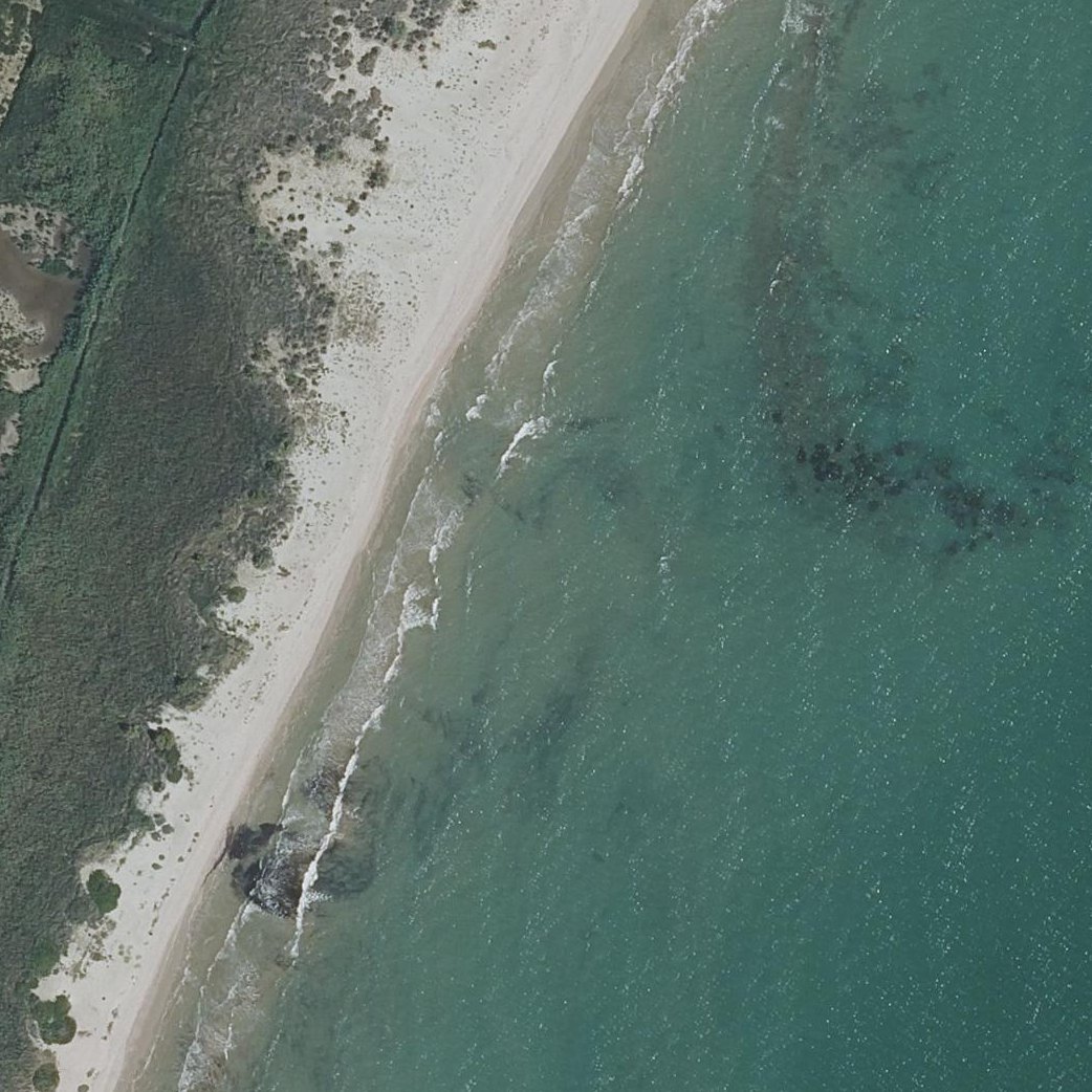 Aerial map of Playa de Cudolá