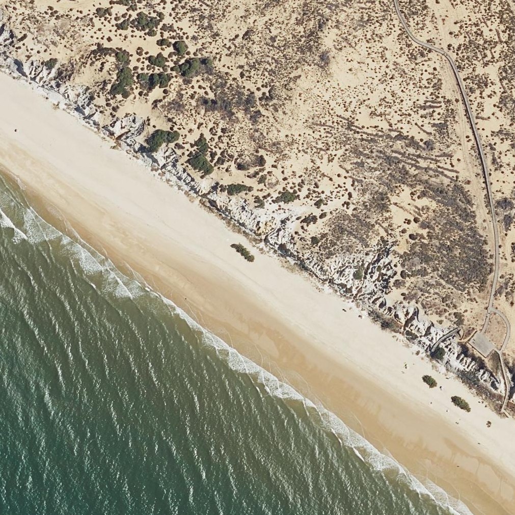 Aerial map of Playa de Cuesta Maneli