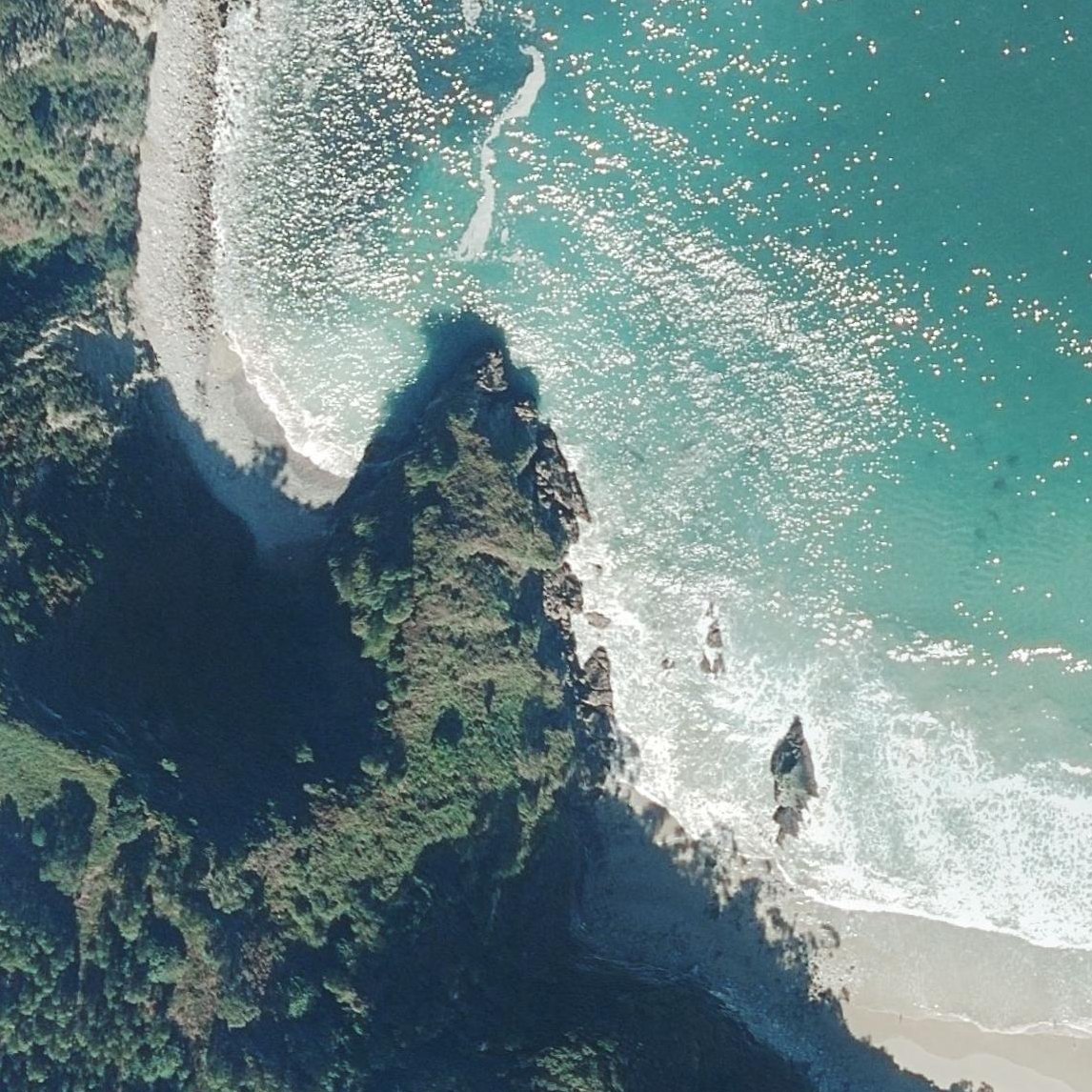 Aerial map of Playa de Cueva