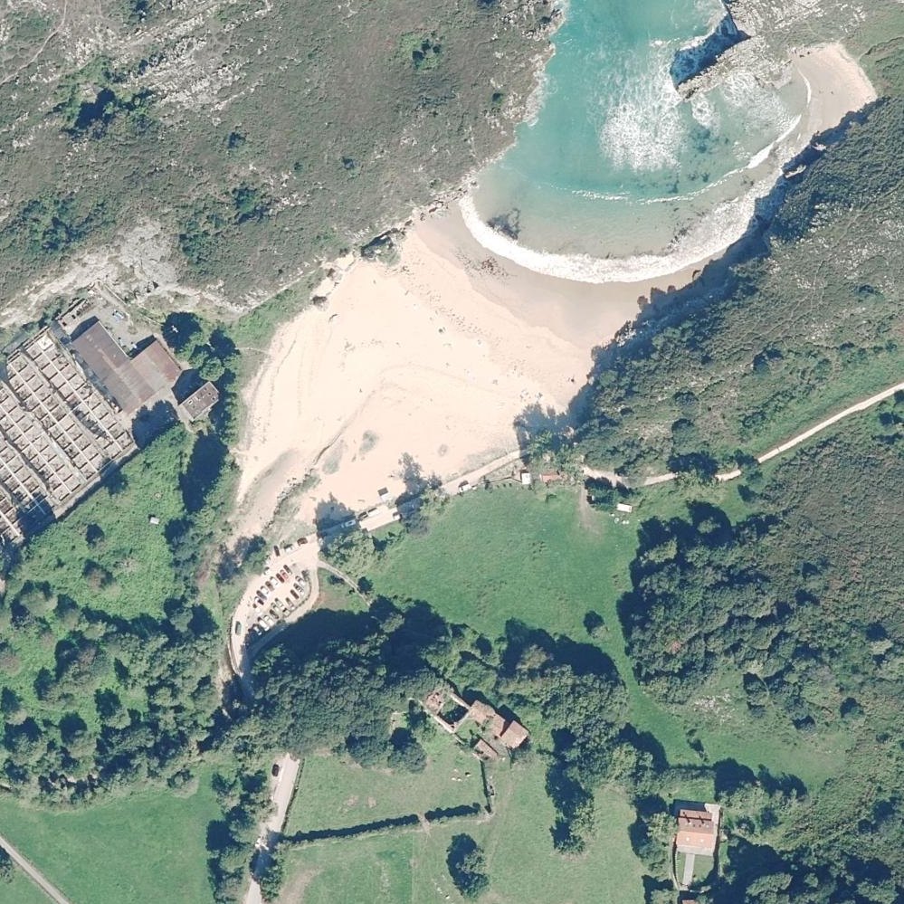 Aerial map of Playa de Cuevas del Mar
