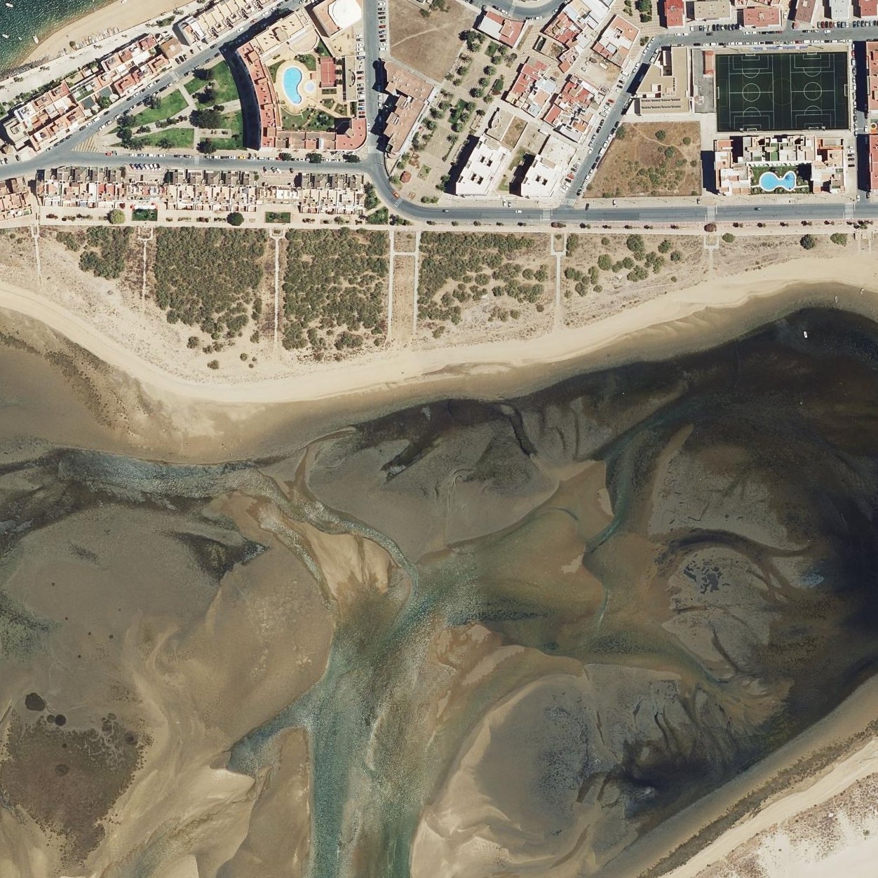 Aerial map of Playa de El Cantil