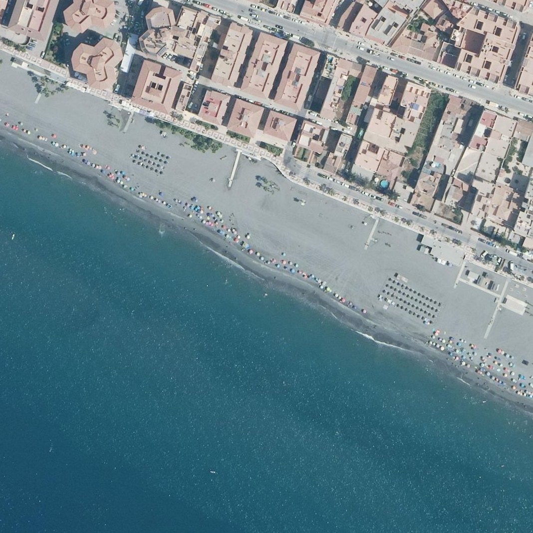 Aerial map of Playa de El Morche
