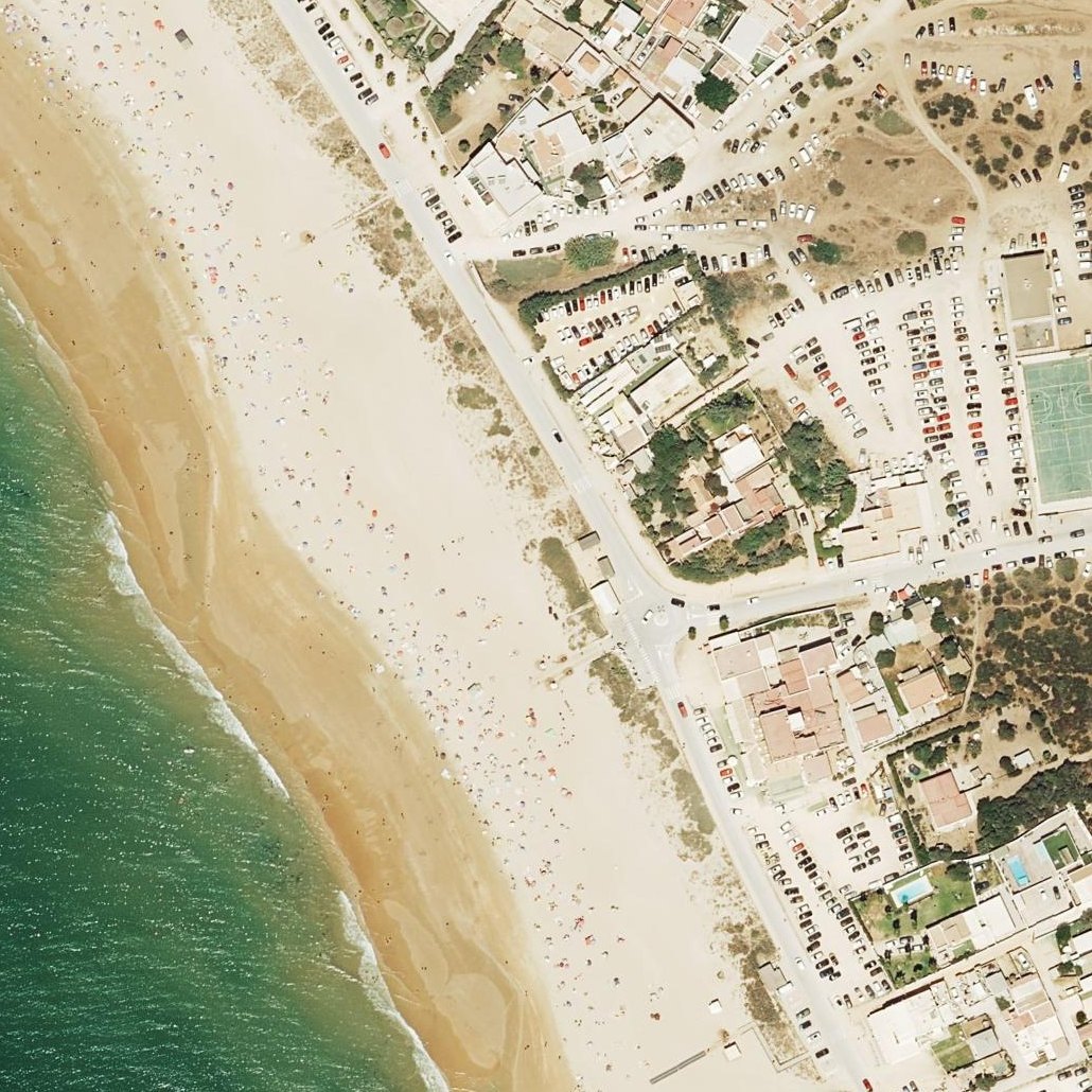 Aerial map of Playa de El Palmar