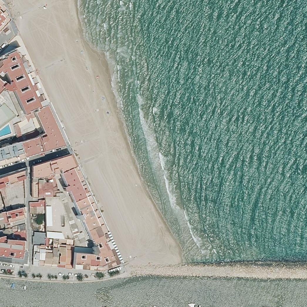 Aerial map of Playa de El Perellonet