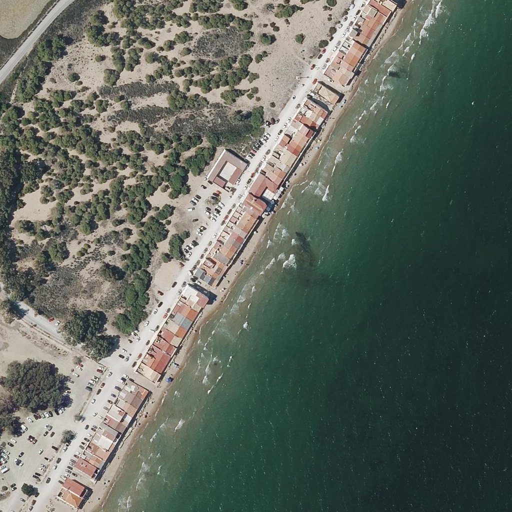 Aerial map of Playa de El Pinet