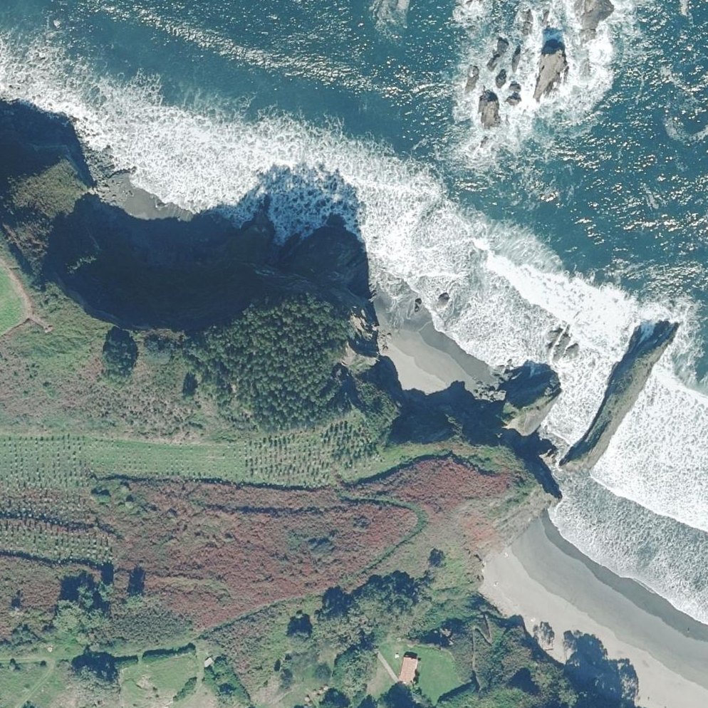 Aerial map of Playa de El Reguero