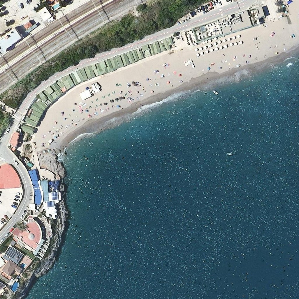 Aerial map of Playa De Encarna