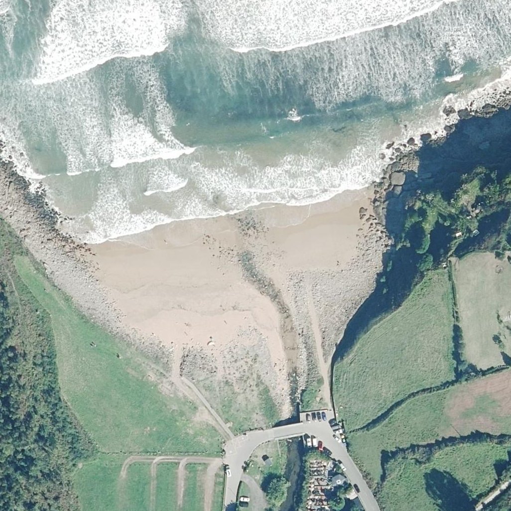 Aerial map of Playa de España