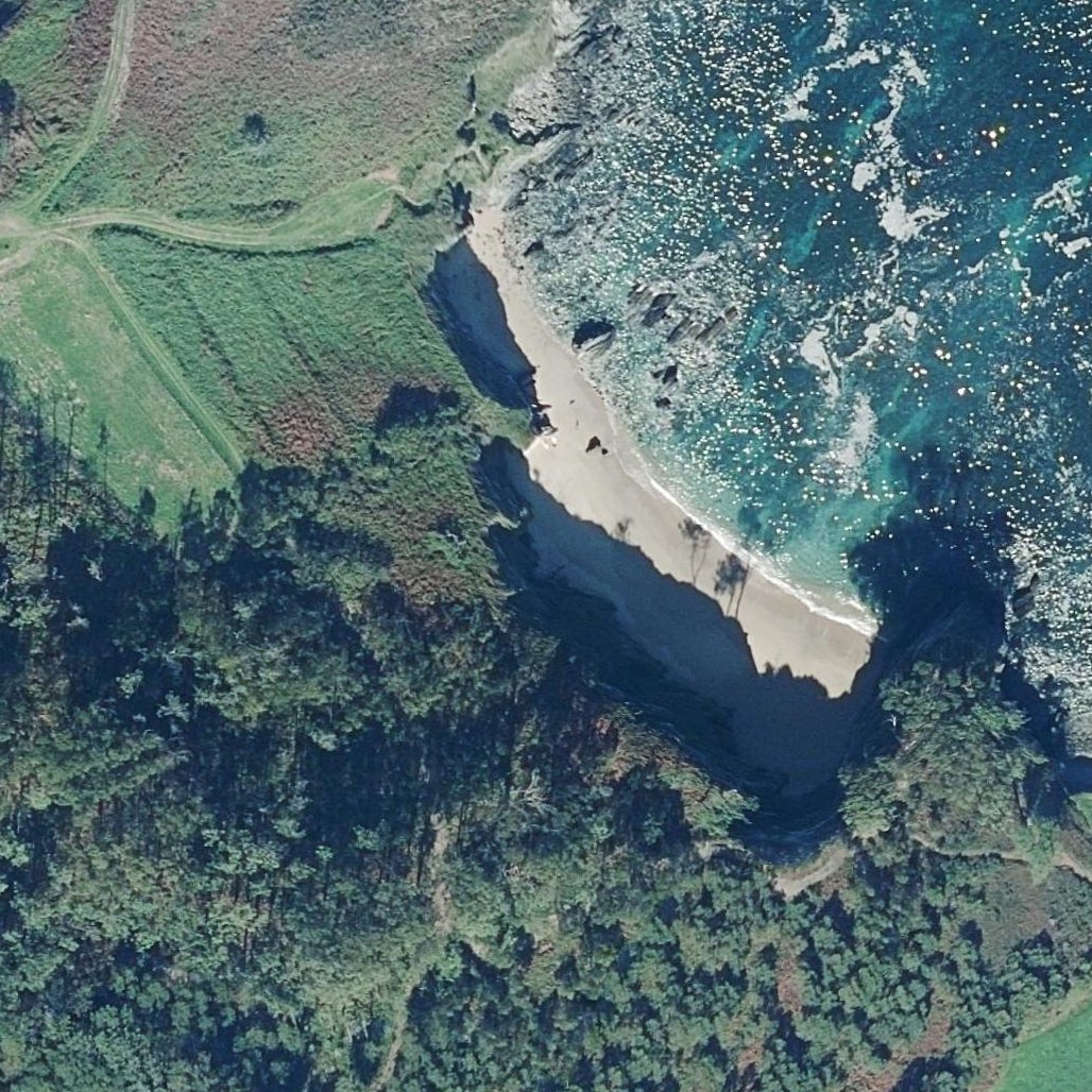 Aerial map of Playa de Fabal