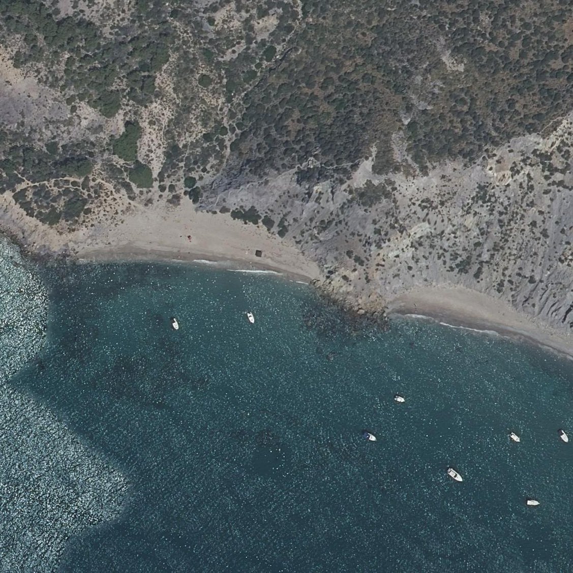 Aerial map of Playa de Fatares