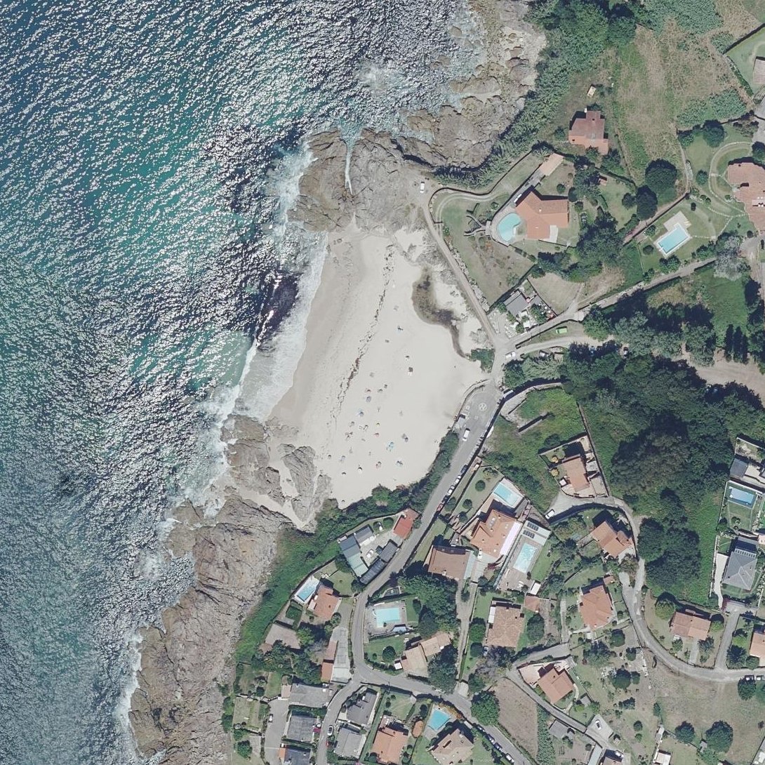 Aerial map of Playa de Fortiñon