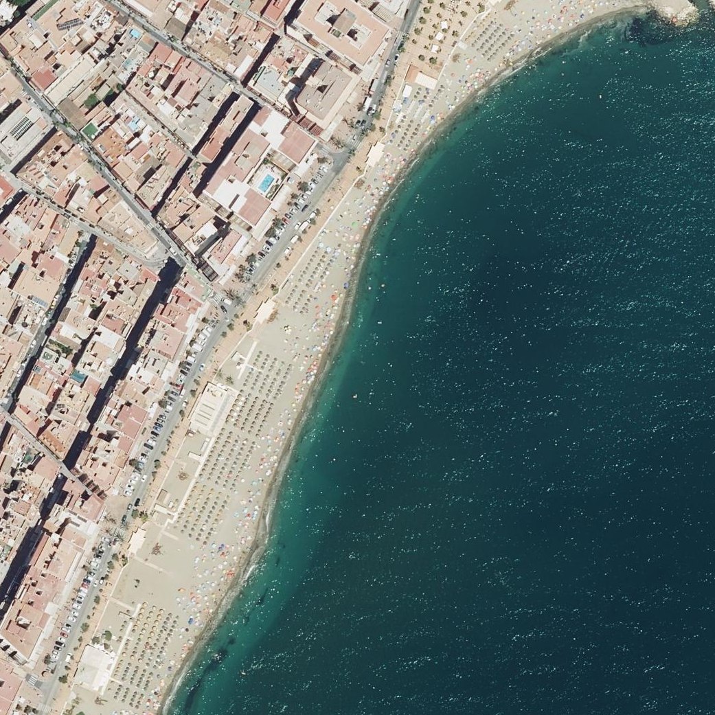 Aerial map of Playa de Fuengirola