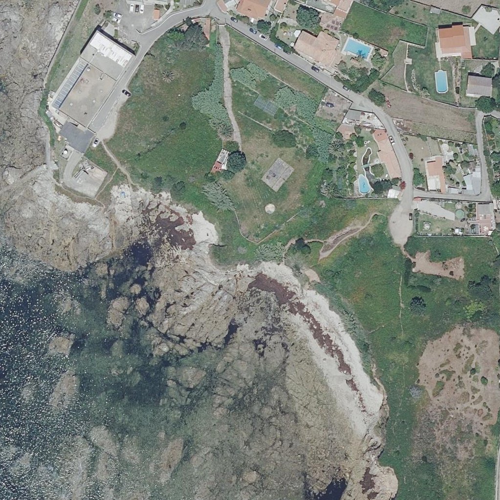 Aerial map of Playa de Furna