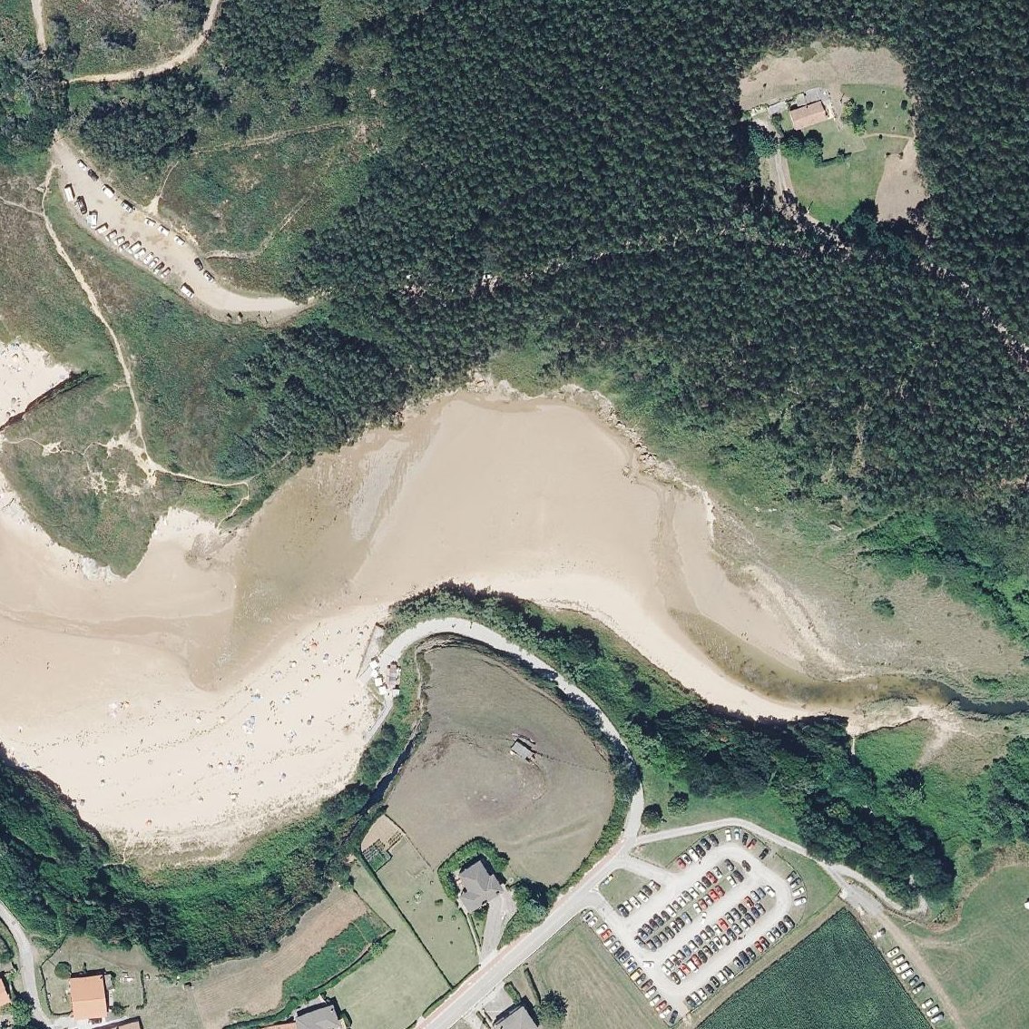 Aerial map of Playa de Galizano