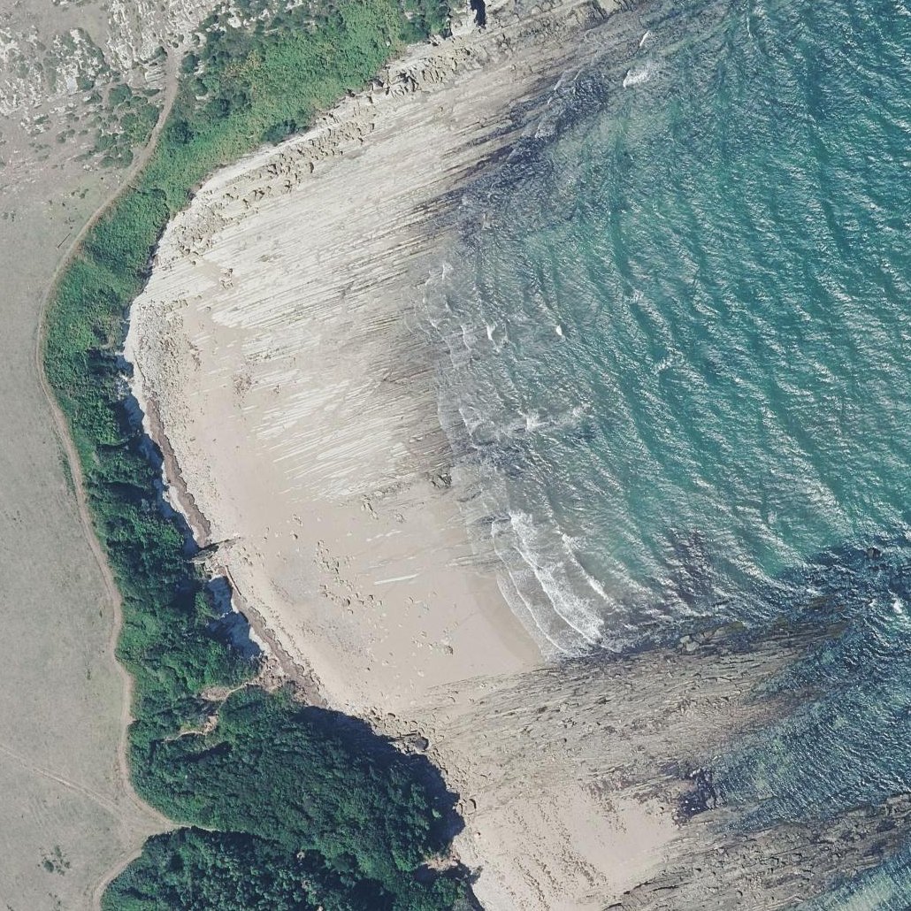 Aerial map of Playa de Gerra