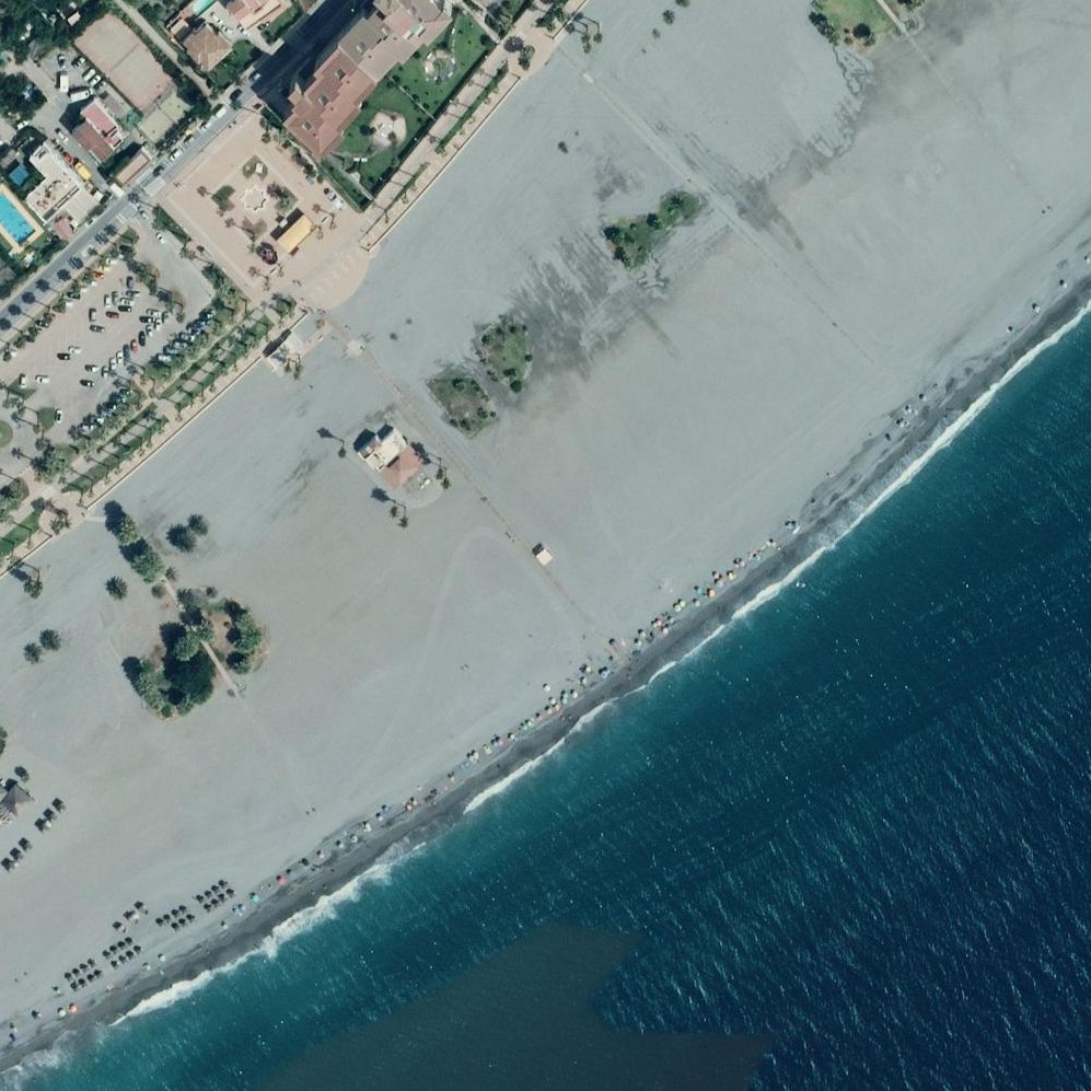 Aerial map of Playa de Granada