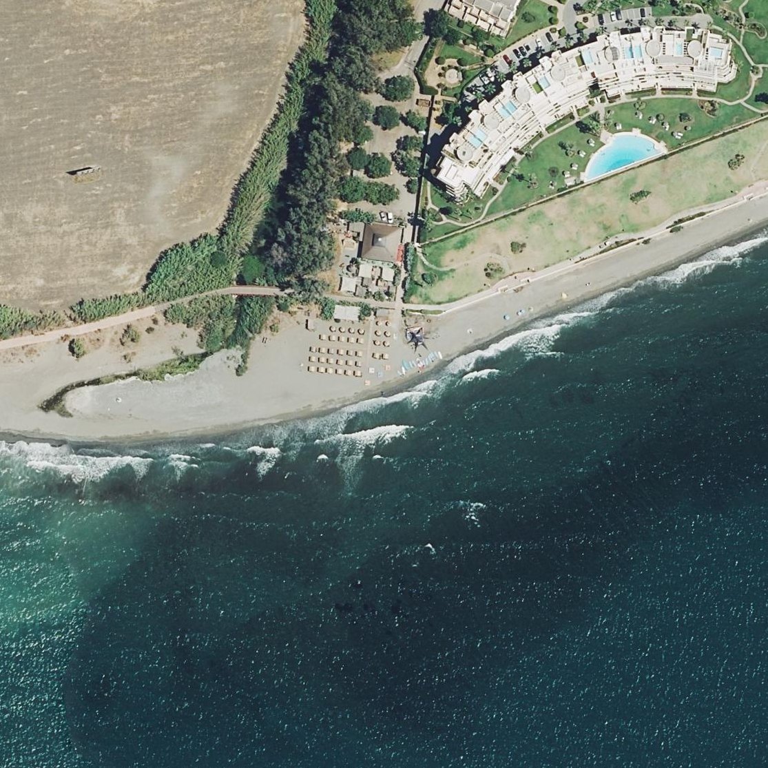 Aerial map of Playa de Guadalmina
