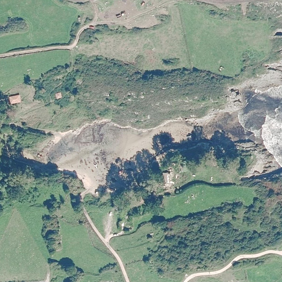Aerial map of Playa de Huelga