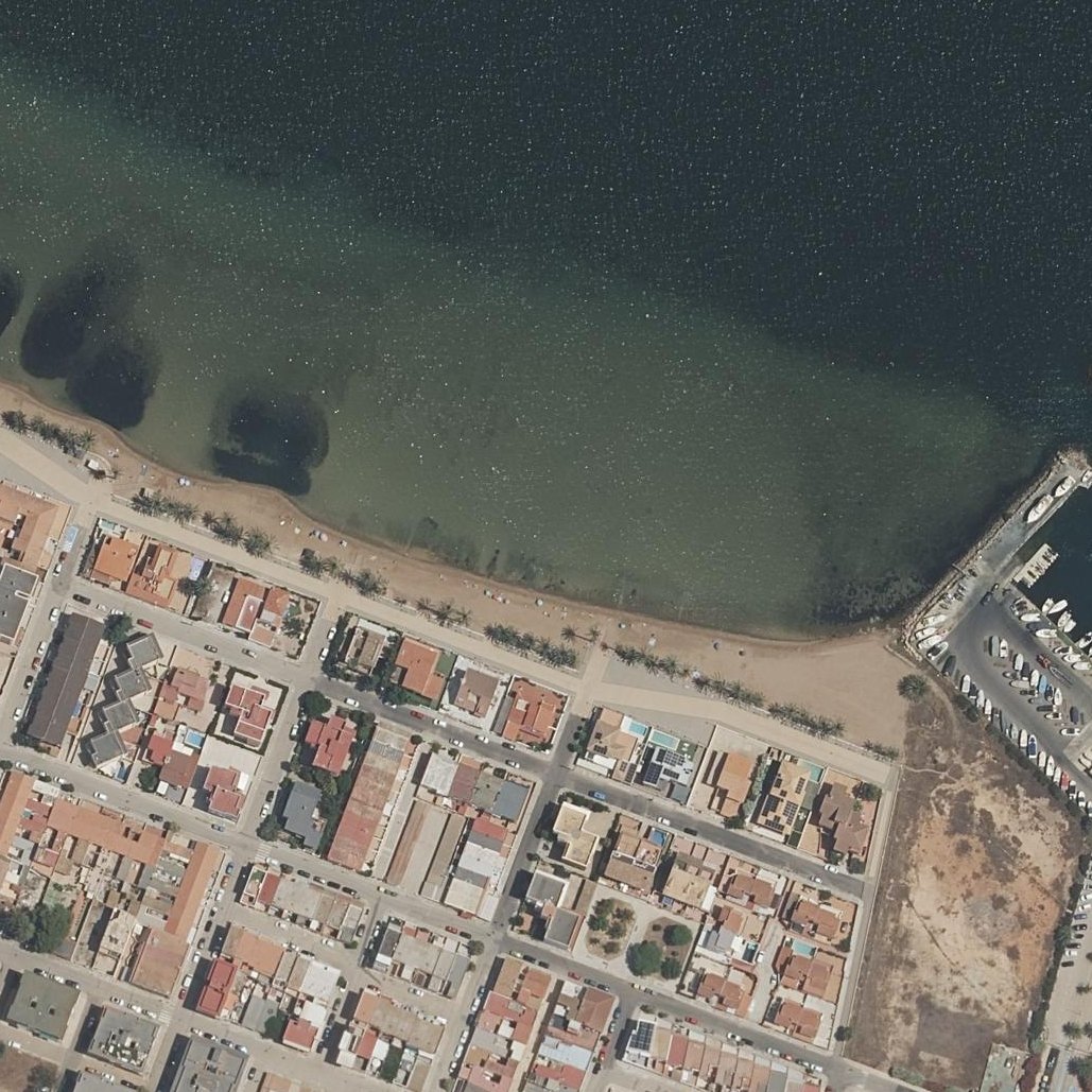 Aerial map of Playa de Islas Menores