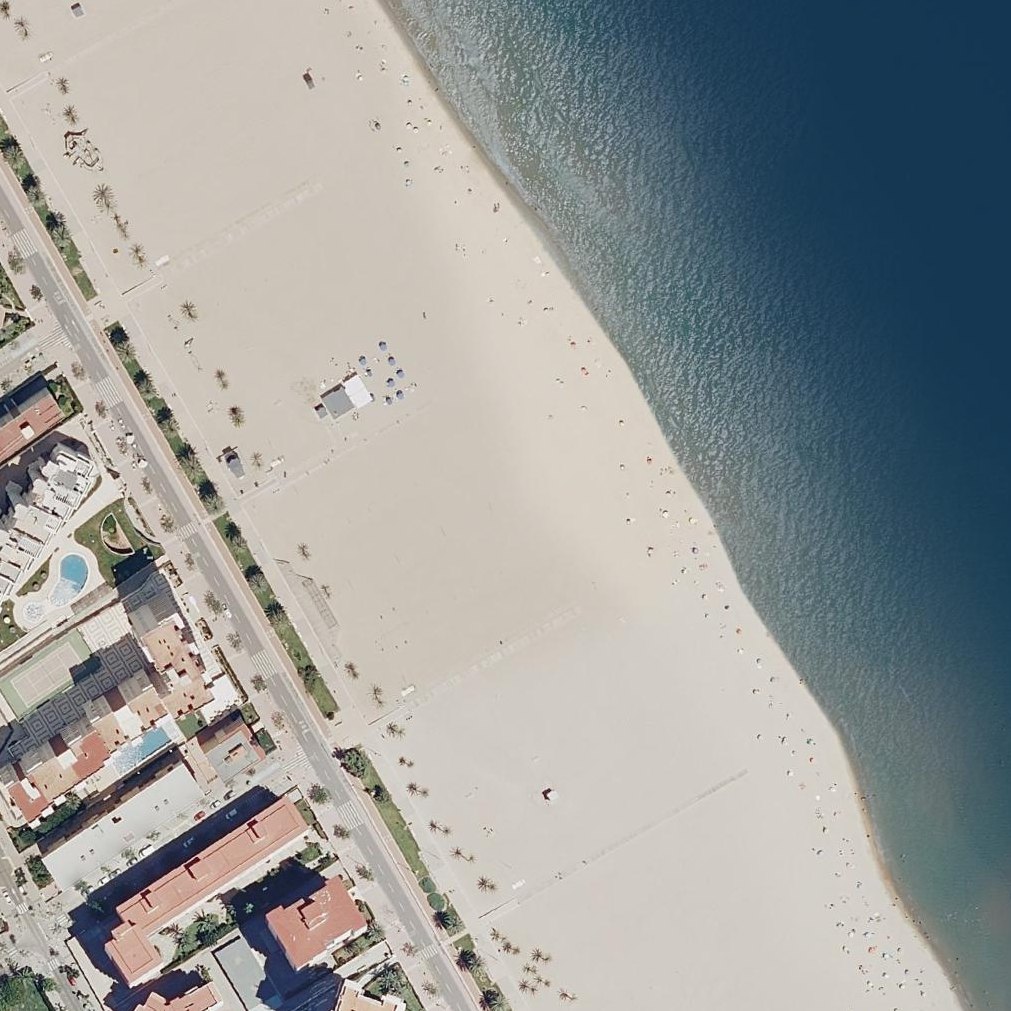 Aerial map of Playa De L'Ahuir