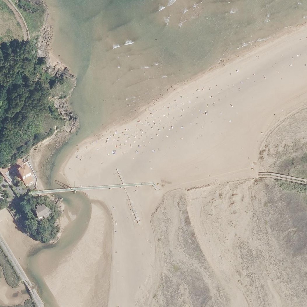 Aerial map of Playa de la Arena