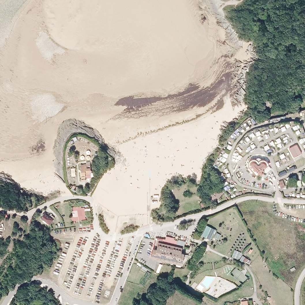 Aerial map of Playa de La Arena