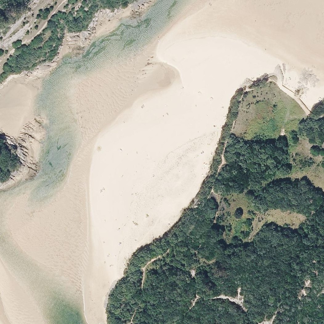 Aerial map of Playa de La Arena - Los Nudistas