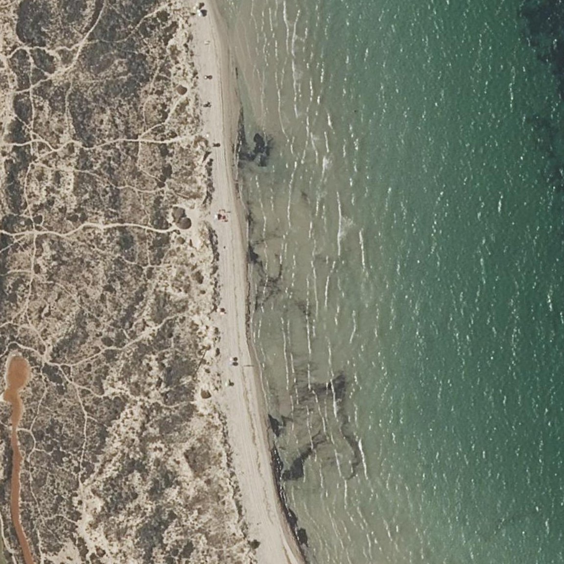 Aerial map of Playa de la Barraca Quemada