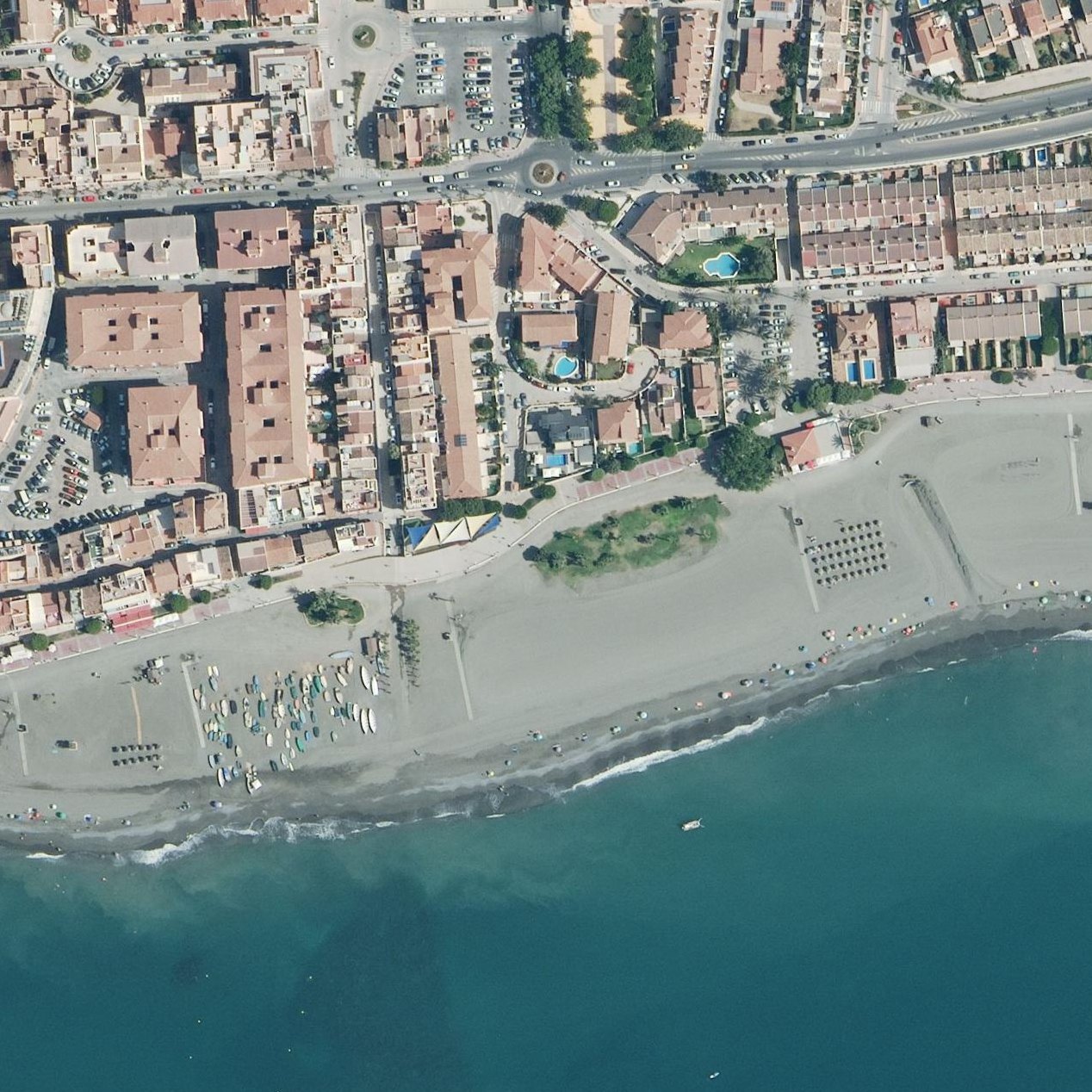 Aerial map of Playa de La Butibamba