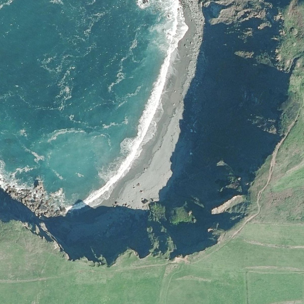 Aerial map of Playa de la Cabaña