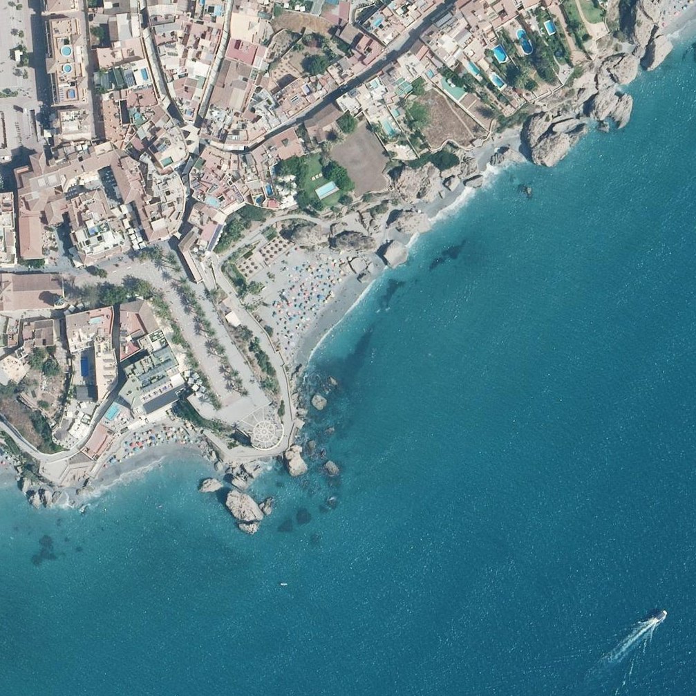 Aerial map of Playa de la Calahonda