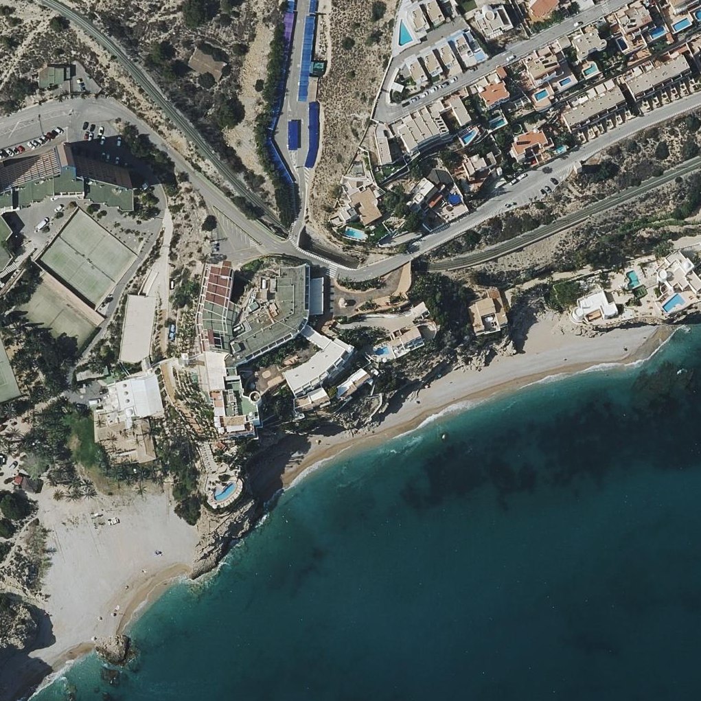 Aerial map of Playa de La Caleta