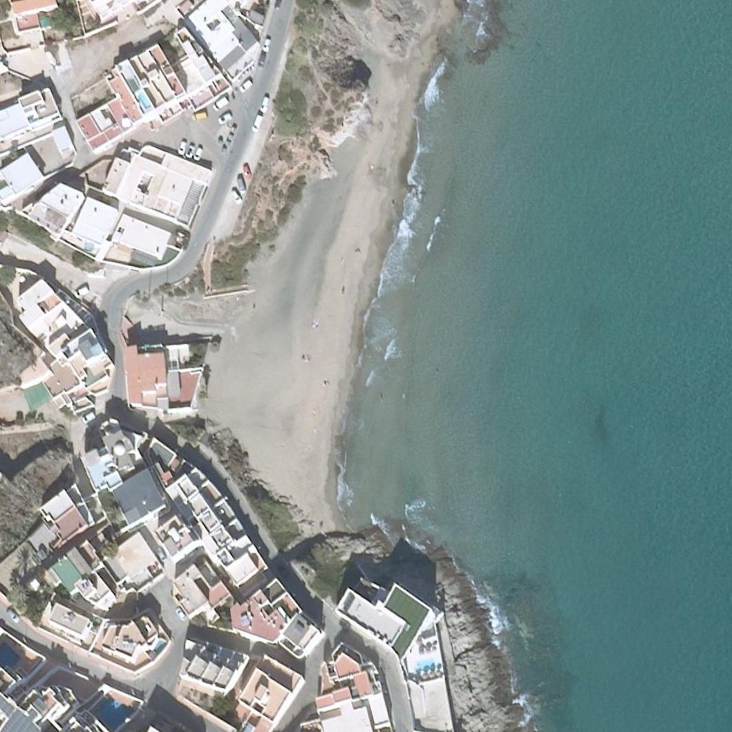Aerial map of Playa de La Calilla