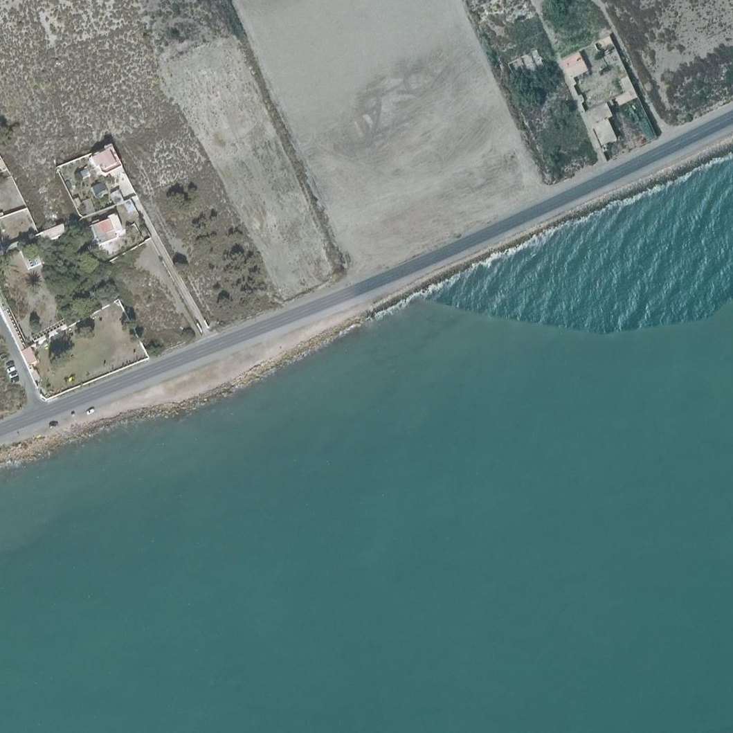 Aerial map of Playa de la Cañada