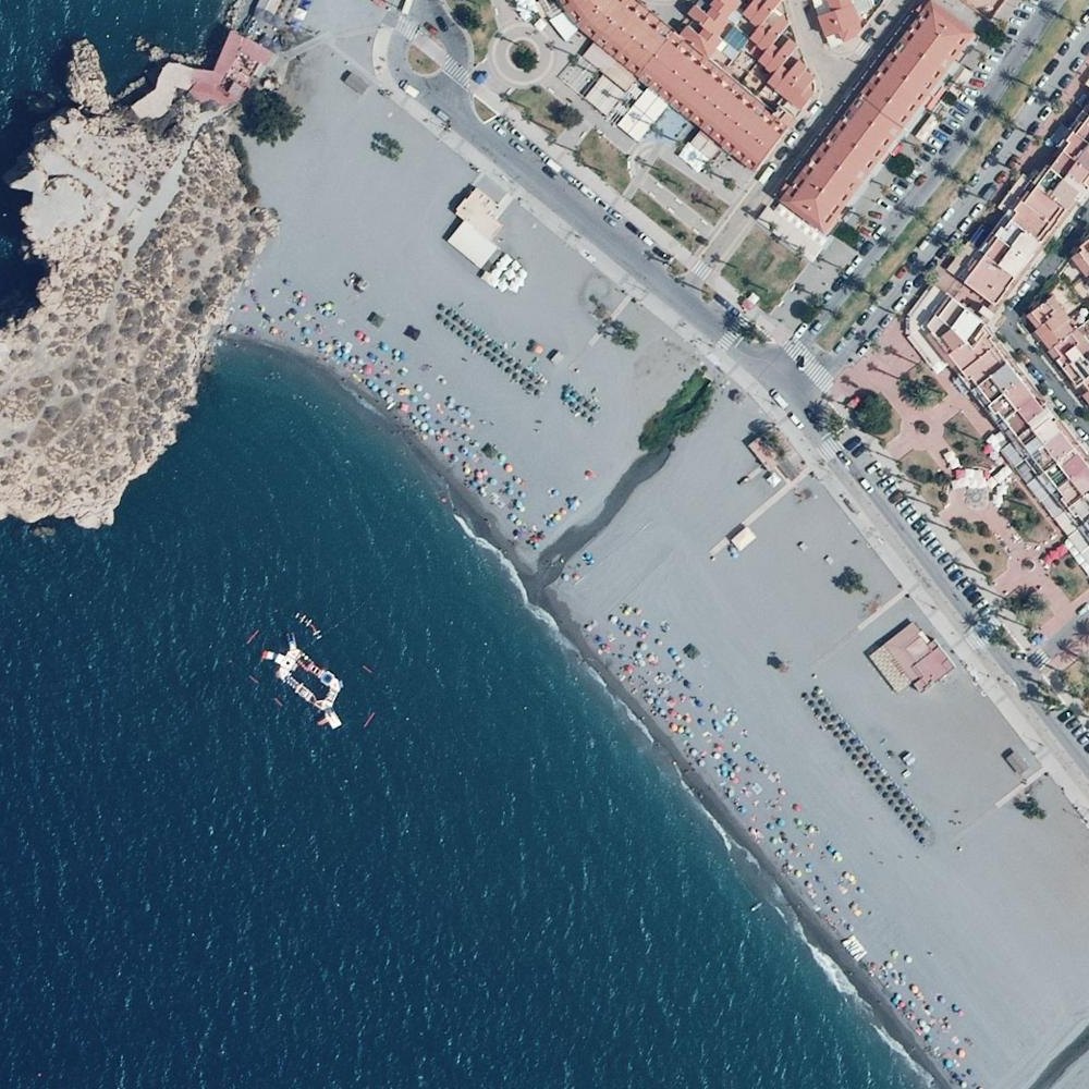 Aerial map of Playa de La Charca