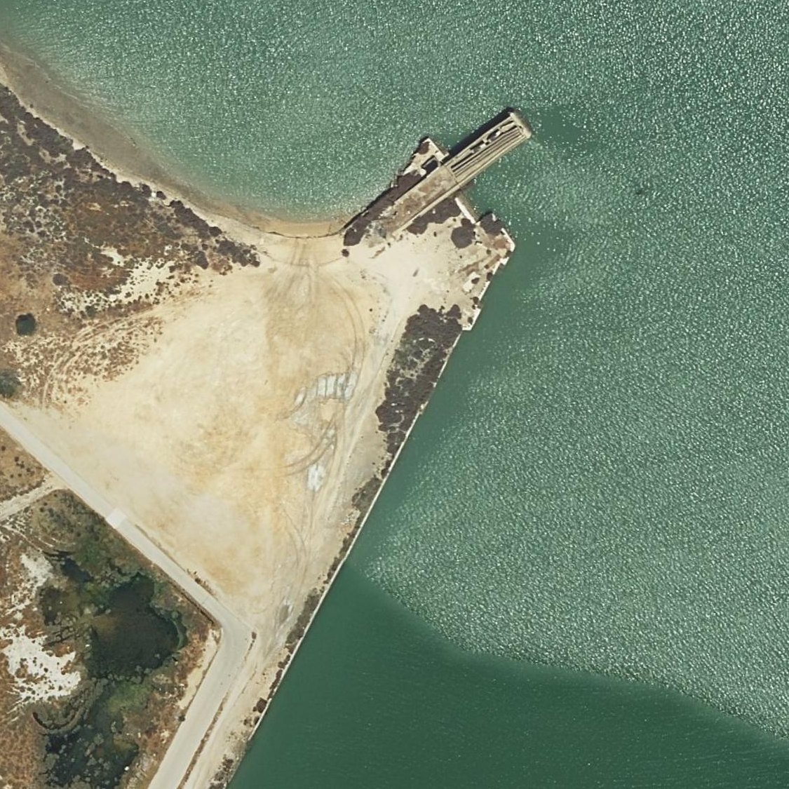Aerial map of Playa de la Clica