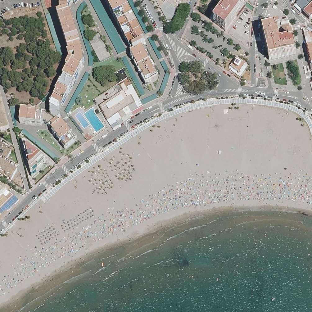 Aerial map of Playa de la Concha, Oropesa