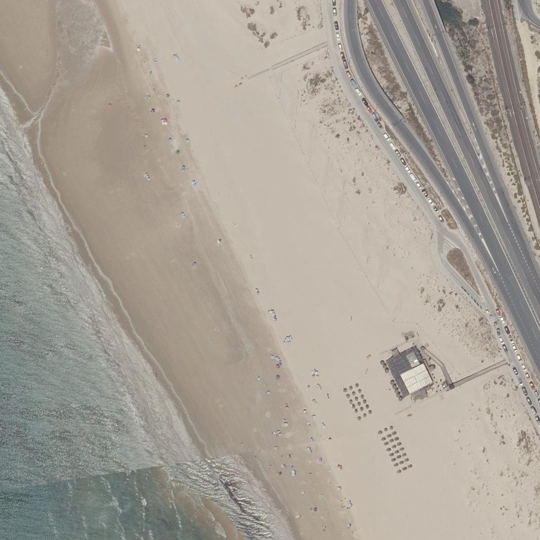 Aerial map of Playa de La Cortadura
