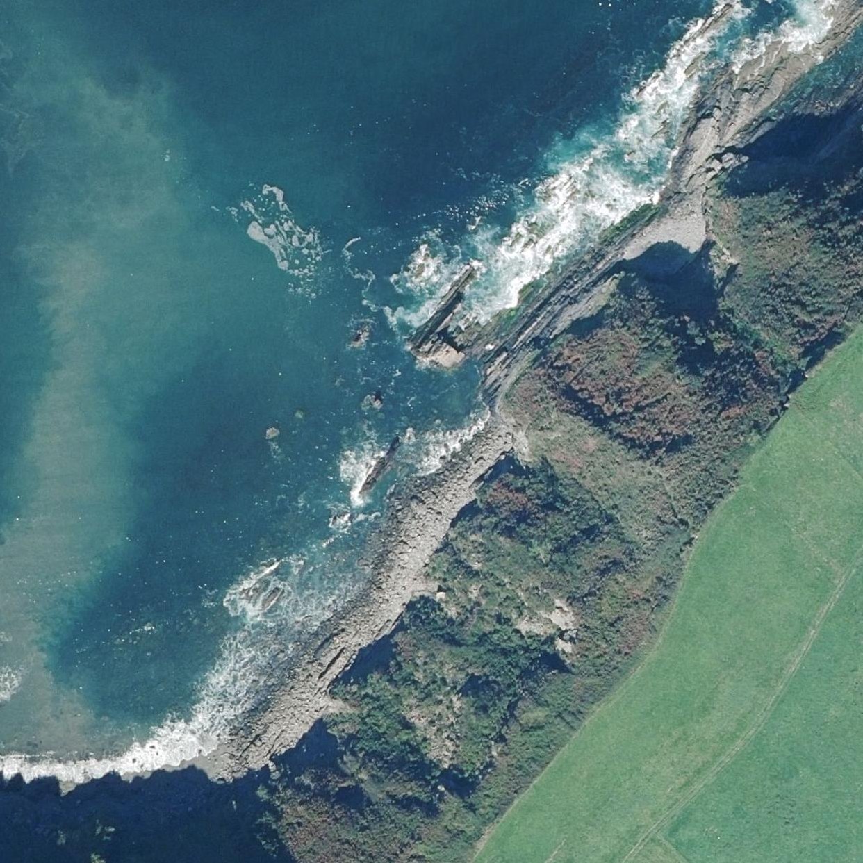 Aerial map of Playa de la Escaladina