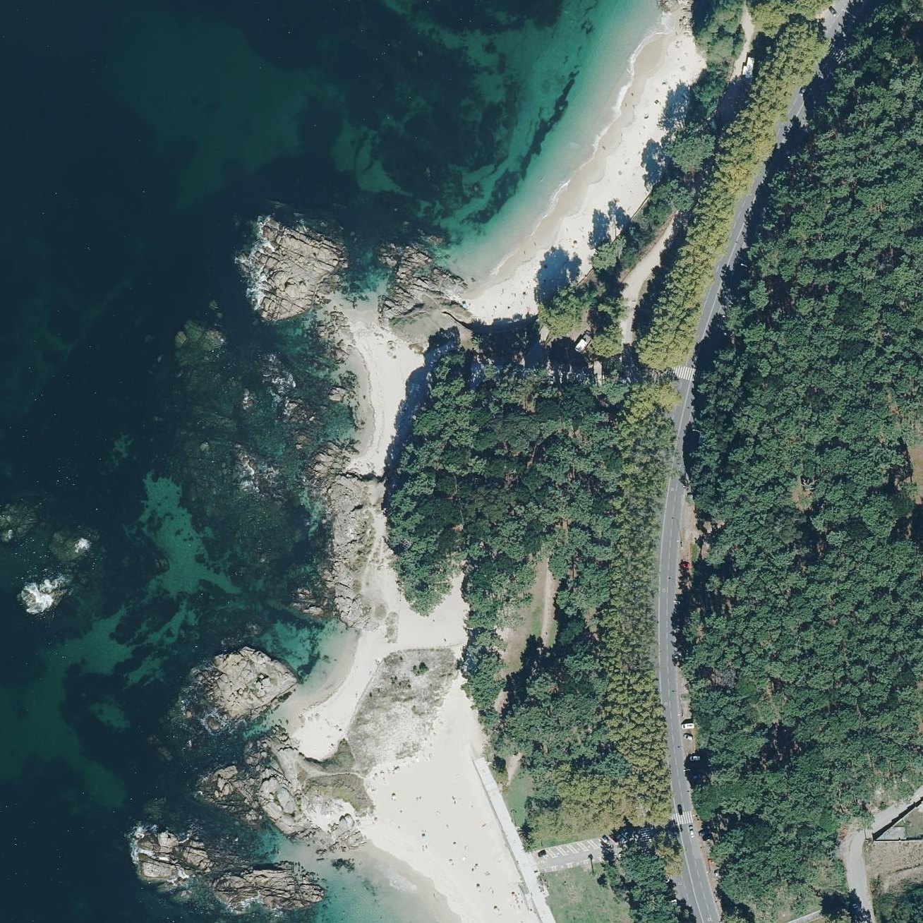 Aerial map of Playa de la Espedrigada