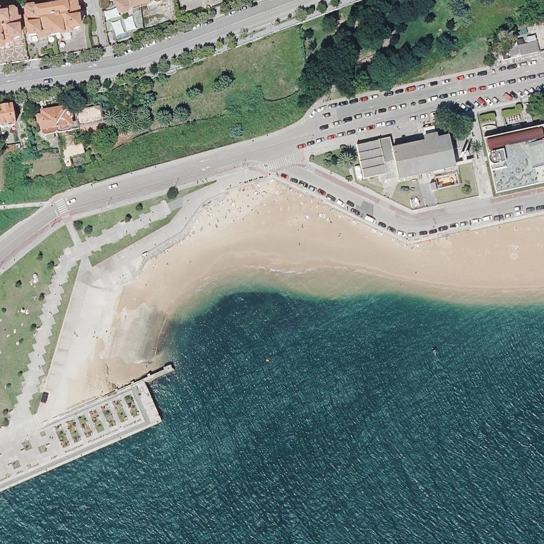 Aerial map of Playa de la Fenómeno