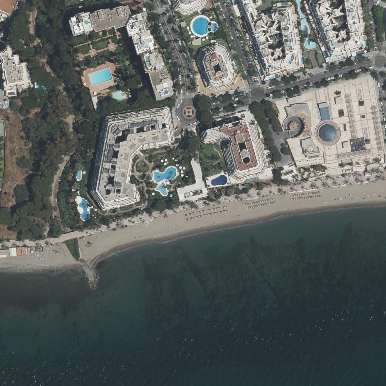 Aerial map of Playa de la Fontanilla